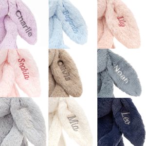 Personalised Bashful Pink Bunny Medium