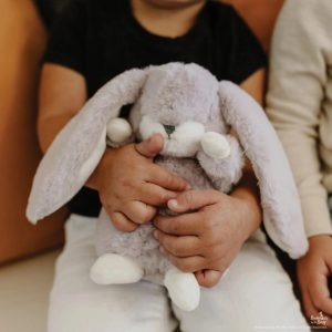Tiny Nibble Bunny- Lilac Marble